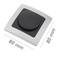 Dimmer light switch mechanism with 80x80mm cover frame Lille series silver and gray