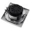 Dimmer light switch mechanism with 80x80mm cover frame Lille series silver and gray