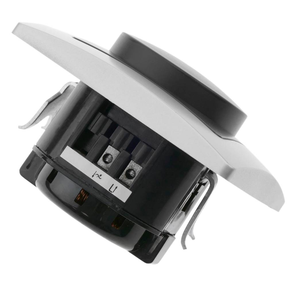 Dimmer light switch mechanism with 80x80mm cover frame Lille series silver and gray