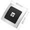 Einsatz Ethernet RJ45 Unterputz mit Rahmen 80x80mm Serie Lille Silber und Grau