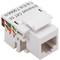 Einsatz Ethernet RJ45 Unterputz mit Rahmen 80x80mm Serie Lille Silber und Grau