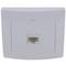 Einsatz Ethernet RJ45 Unterputz mit Rahmen 80x80mm Serie Lille weiss