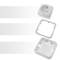 Steckdose mit Rahmen 80x80mm weiss