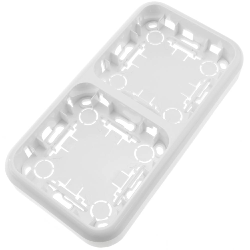 Espelho duplo para 2 elementos 150x80mm branco