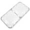 Espelho duplo para 2 elementos 150x80mm branco