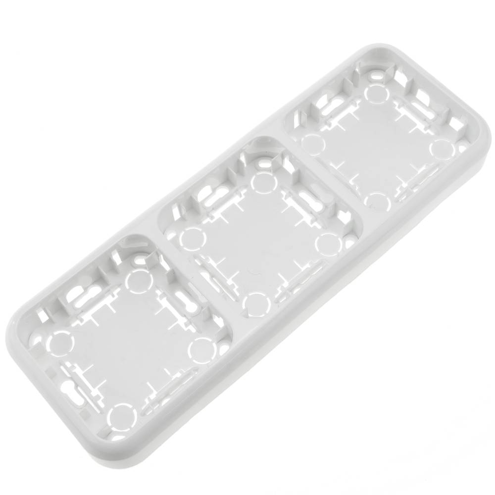 Espelho triplo para 3 elementos 225x80mm branco