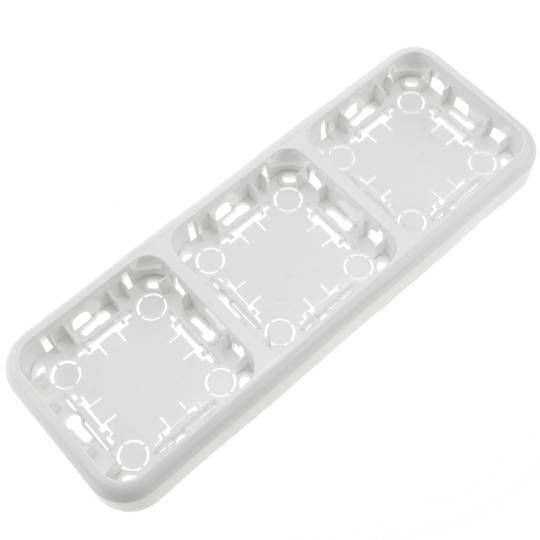 Espelho triplo para 3 elementos 225x80mm branco