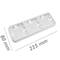 Espelho triplo para 3 elementos 225x80mm branco