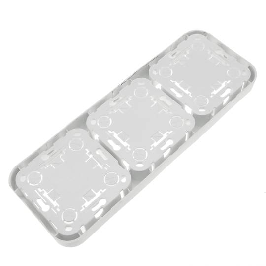 Espelho triplo para 3 elementos 225x80mm branco