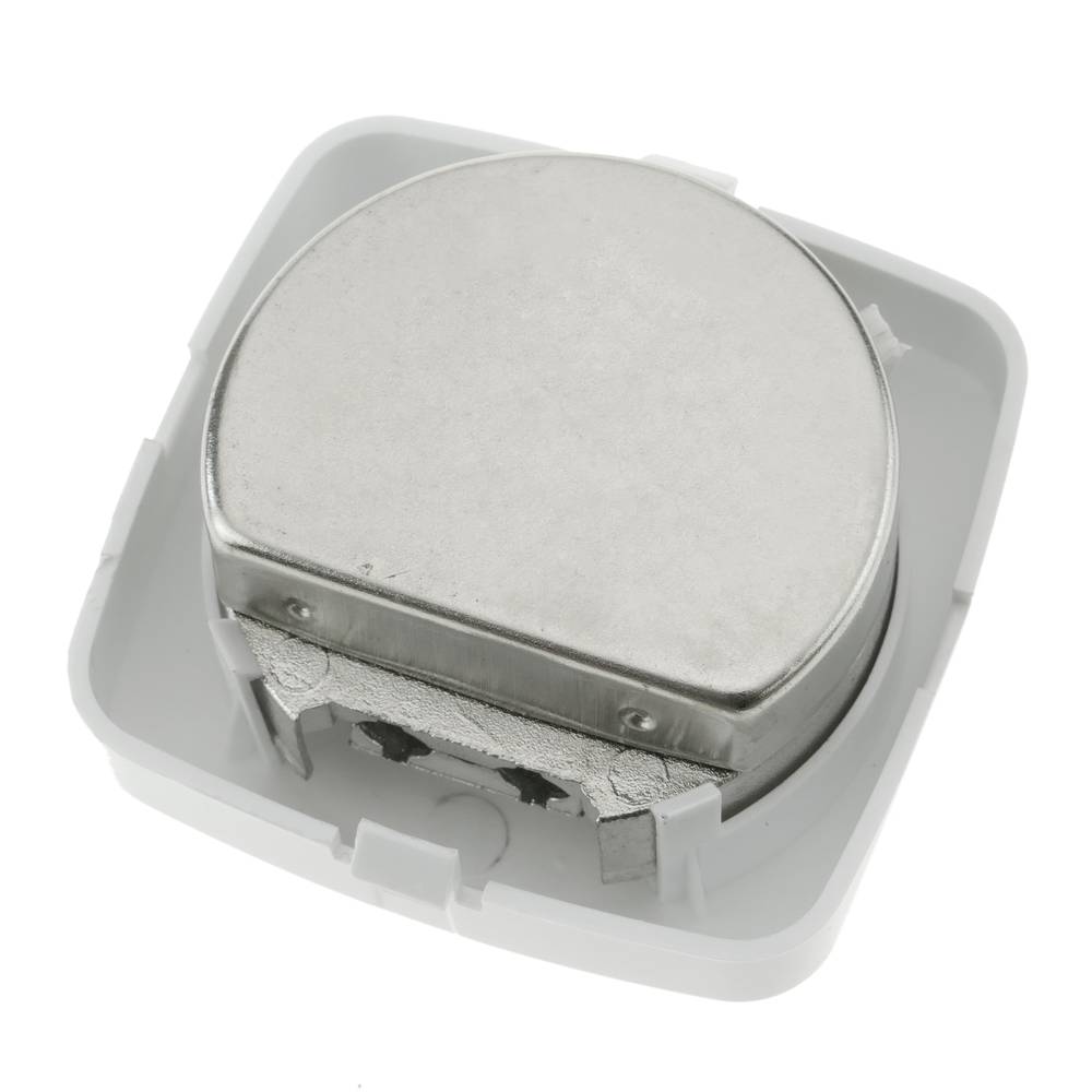Tomada TV / R com espelho 80x80mm branco