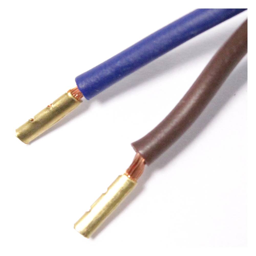 Decorative Fabric Electric Cable 5m blue 2x0.75mm