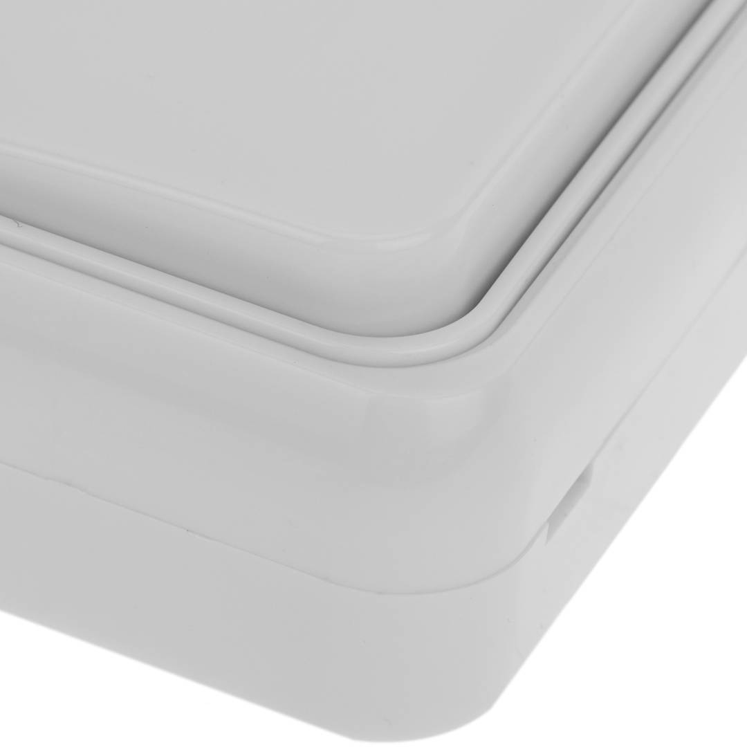 Interruptor de superfície com moldura 63x63mm série Onsen branco