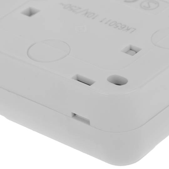 Interruptor de superfície com moldura 63x63mm série Onsen branco