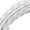 Intrecciato decorativo 25m cavo elettrico bianco 2x0.75mm