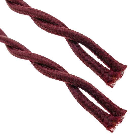 Cable elèctric decoratiu trenat 25m 2x0.75mm de color morat