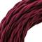 Cable elèctric decoratiu trenat 25m 2x0.75mm de color morat