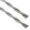 Cable elèctric decoratiu trenat 25m 2x0.75mm de color gris plata