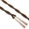 Decorative braided electrical cable 25m brown 2x0.75mm