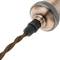 Decorative braided electrical cable 25m brown 2x0.75mm