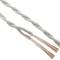 Intrecciato decorativo 25m cavo elettrico grigio 2x0.75mm