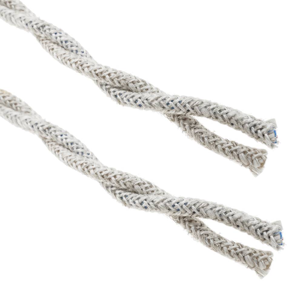 Intrecciato decorativo 25m cavo elettrico grigio 2x0.75mm