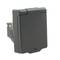 Tomada schuko de encastrar IP44 com parafuso tampa preto