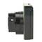 Tomada schuko de encastrar IP44 com parafuso tampa preto
