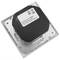 Socket base for schuko with USB  2 x A female 80x80mm Lille for embedding silver and gray