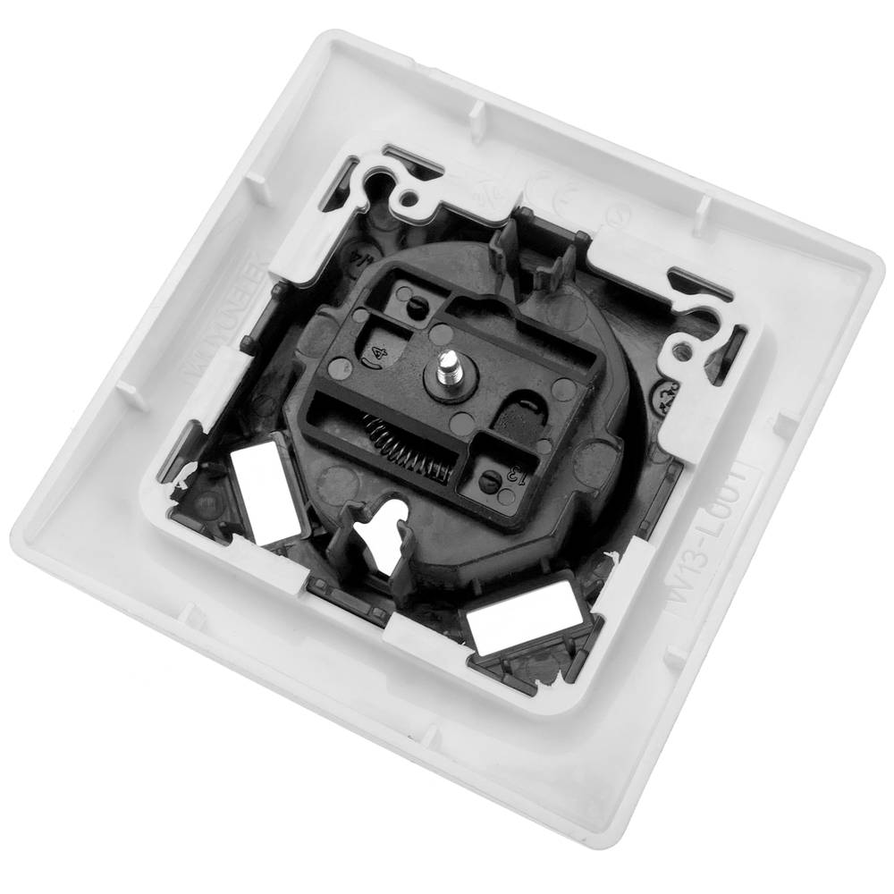 Socket base for schuko with USB  2 x A female 80x80mm Lille for embedding silver and gray