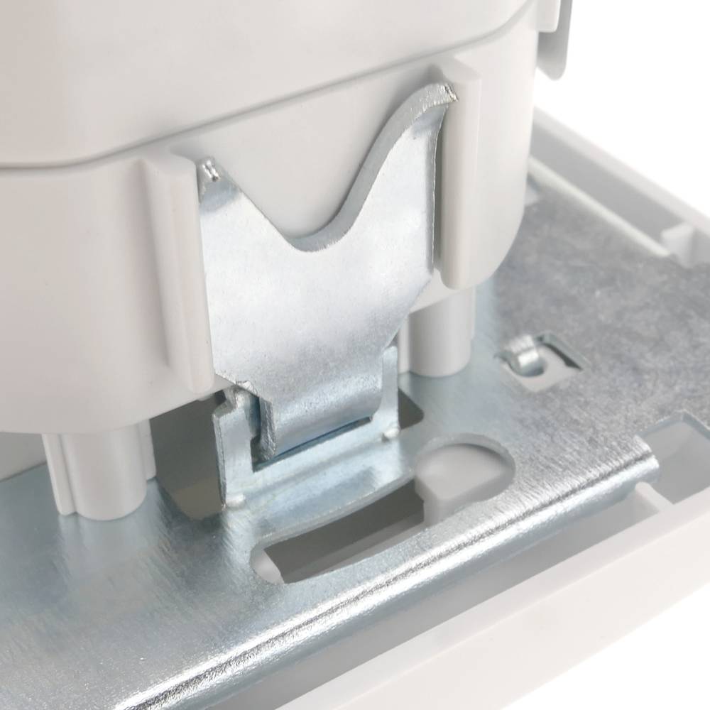 Base de tomada de 2 x USB 80x80mm A fêmea para a incorporação Lille prata e preto