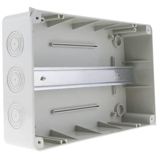 Caixa elétrica SPN 12M IP65 ABS plástico superfície HT