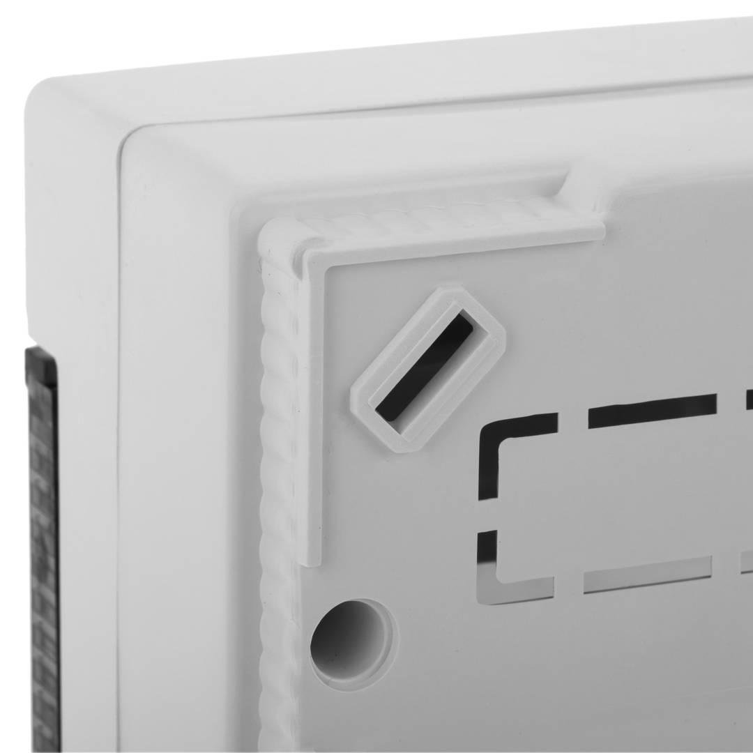 Scatola da incasso per automazione elettrica per 5 moduli da 18 mm in plastica ABS