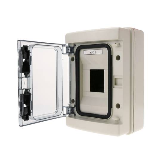 Caja de distribución eléctrica de 4 módulos de superficie de plástico ABS SPN IP65 HA