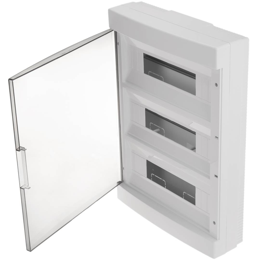 Boîte de surface d'automatisation électrique pour 45 modules de 18 mm en plastique ABS