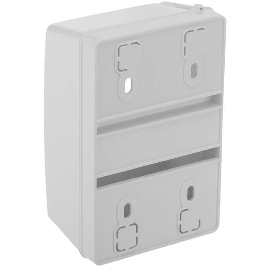 Scatola di superficie per automazione elettrica per 4 moduli in plastica ABS 18 mm