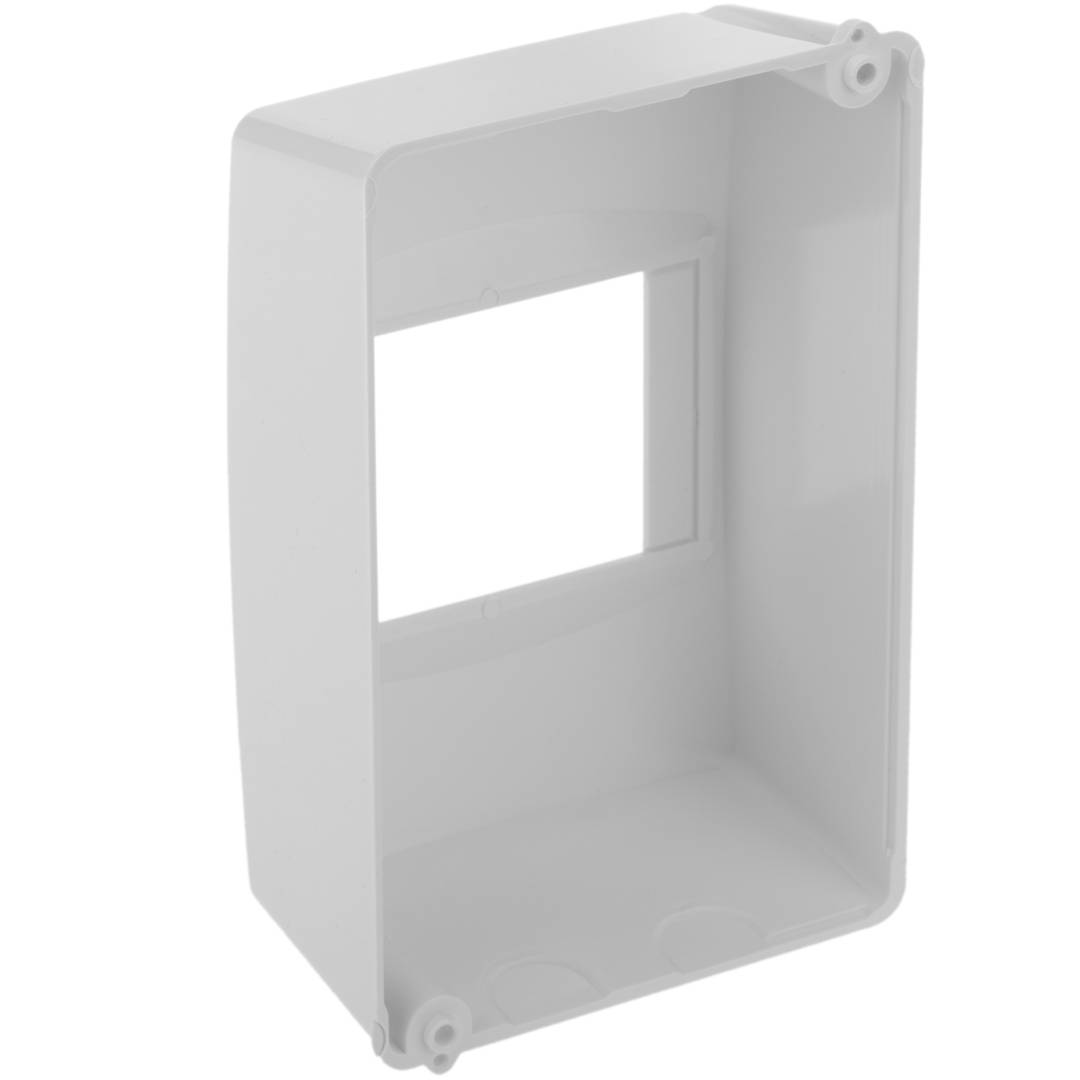 Scatola di superficie per automazione elettrica per 4 moduli in plastica ABS 18 mm