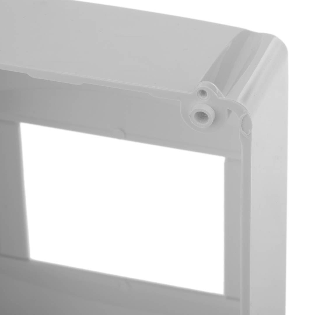 Scatola di superficie per automazione elettrica per 4 moduli in plastica ABS 18 mm