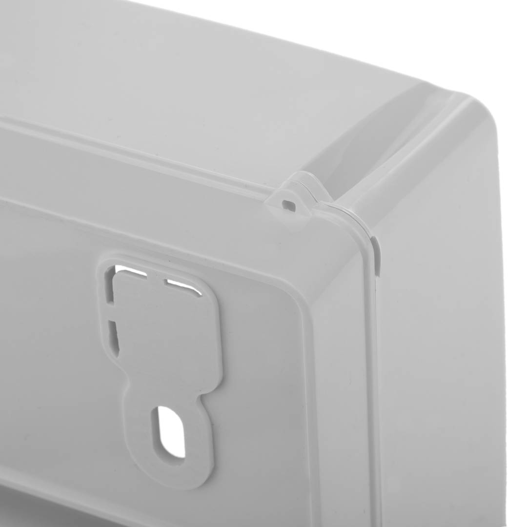 Scatola di superficie per automazione elettrica per 4 moduli in plastica ABS 18 mm