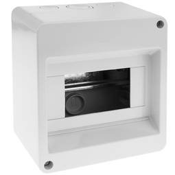 Boîtier de surface d'automatisation électrique pour 6 modules en plastique ABS de 18 mm