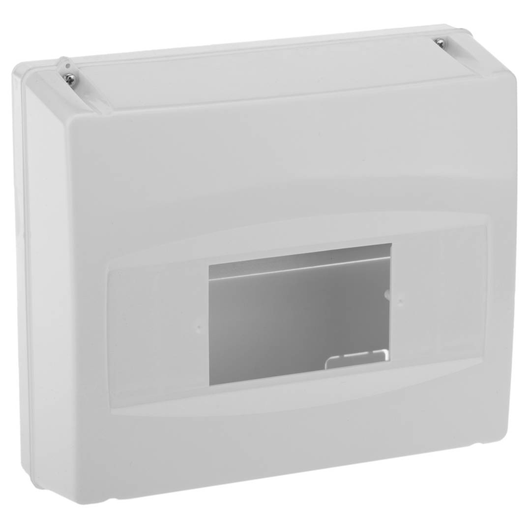 Electrical automation surface box for 8 modules of 18 mm ABS plastic