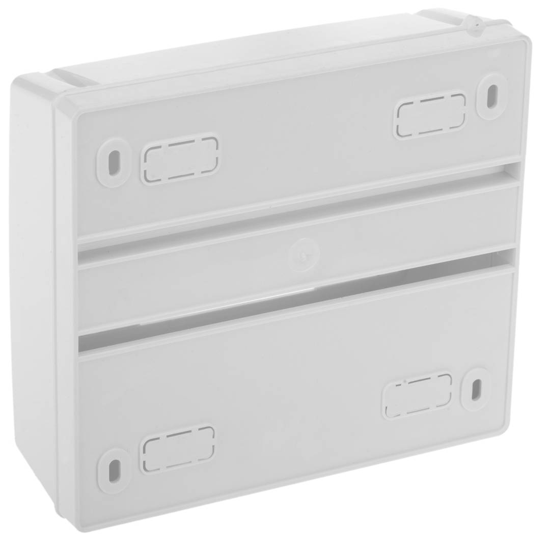 Electrical automation surface box for 8 modules of 18 mm ABS plastic