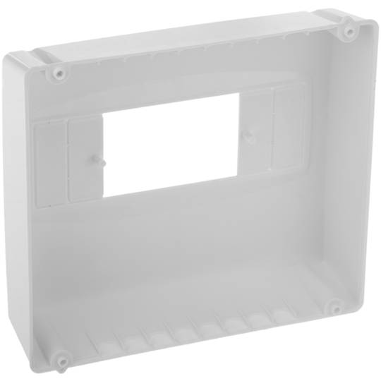 Electrical automation surface box for 8 modules of 18 mm ABS plastic