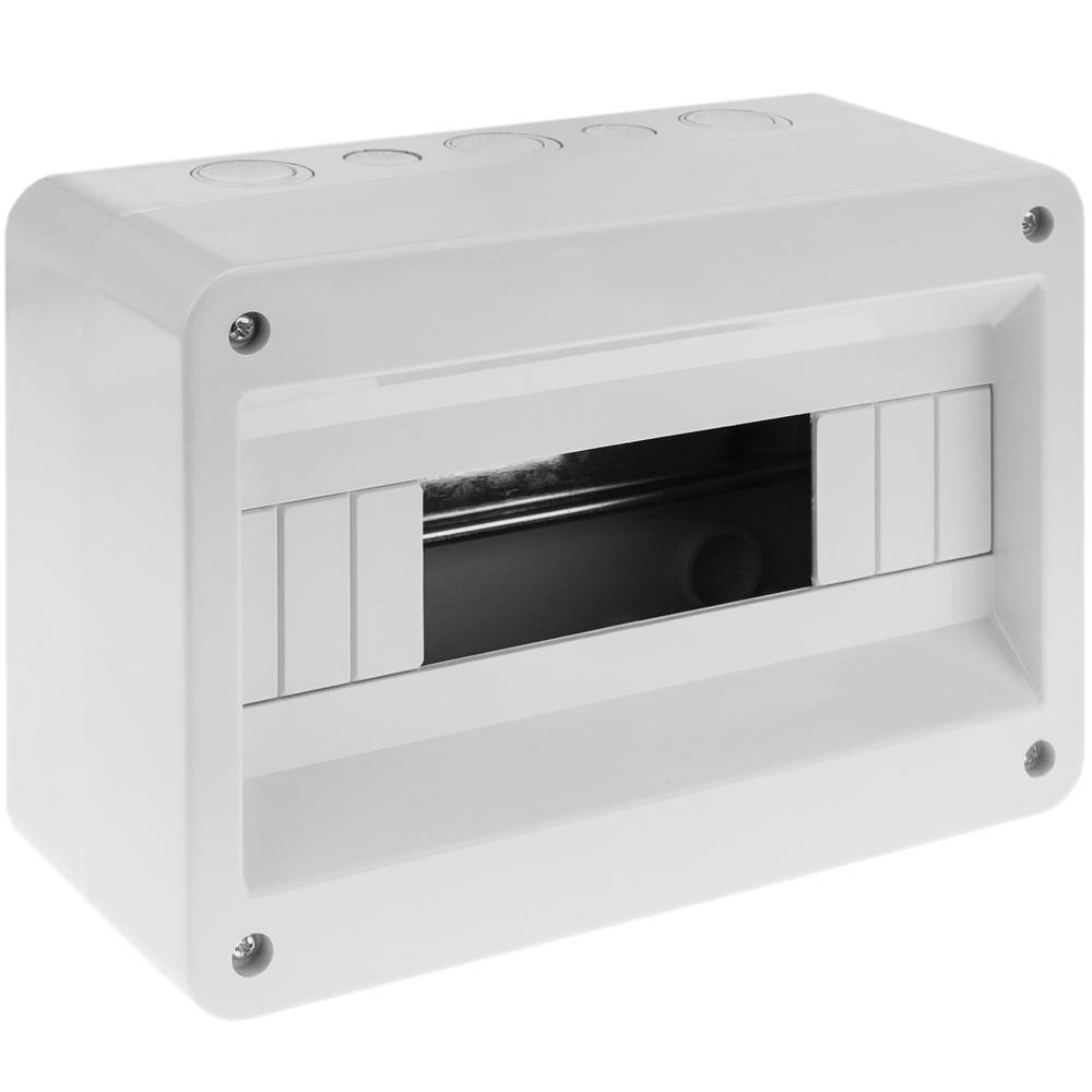 Scatola di superficie per automazione elettrica per 12 moduli in plastica ABS 18 mm