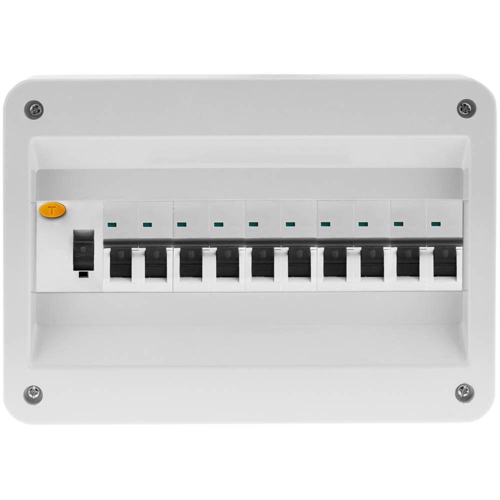 Scatola di superficie per automazione elettrica per 12 moduli in plastica ABS 18 mm