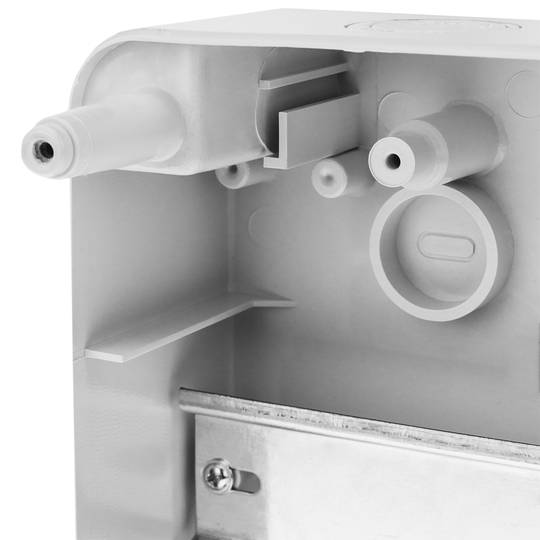 Scatola di superficie per automazione elettrica per 12 moduli in plastica ABS 18 mm
