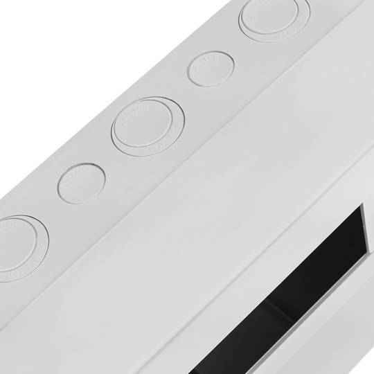 Scatola di superficie per automazione elettrica per 12 moduli in plastica ABS 18 mm