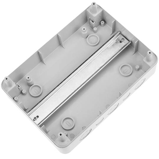 Scatola di superficie per automazione elettrica per 12 moduli in plastica ABS 18 mm