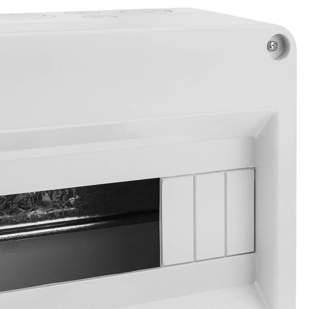 Caixa de superfície de automação elétrica para 24 módulos de plástico ABS de 18 mm