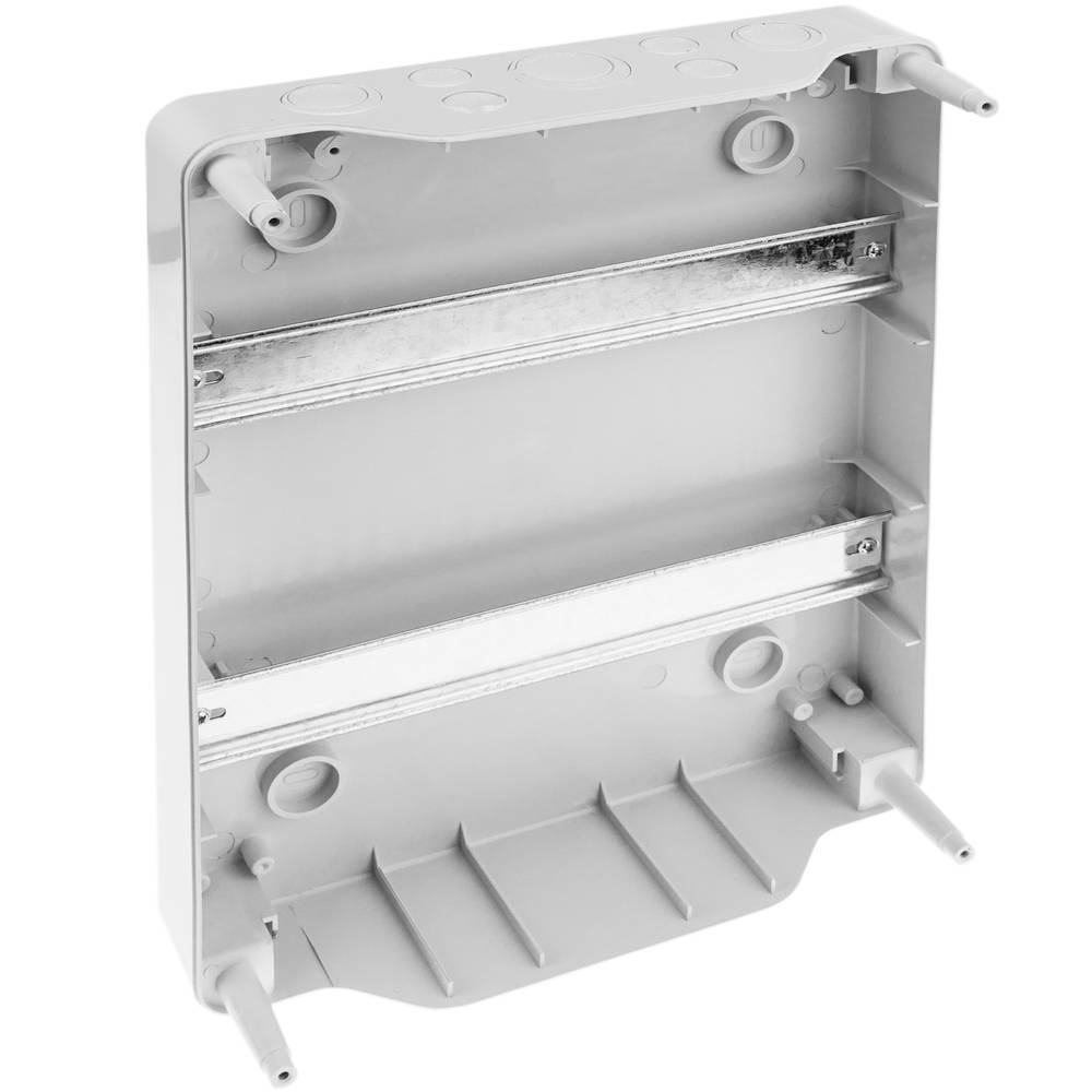 Caixa de superfície de automação elétrica para 24 módulos de plástico ABS de 18 mm