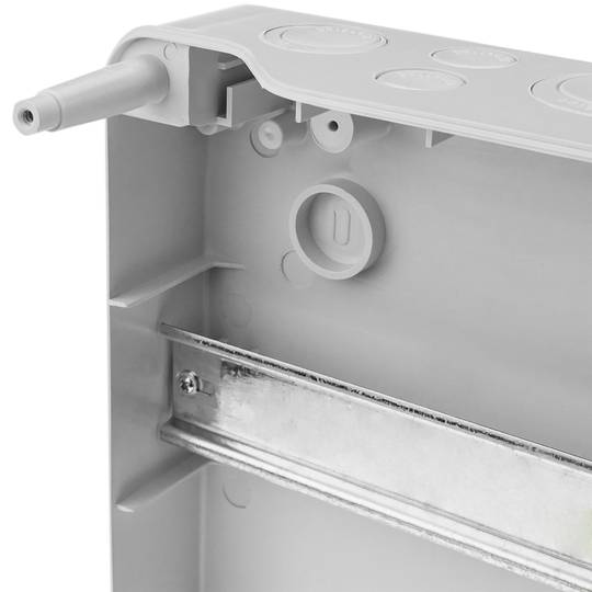 Caixa de superfície de automação elétrica para 24 módulos de plástico ABS de 18 mm